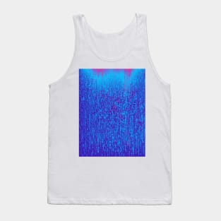 Blue color binary code Tank Top